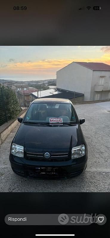 Usata Fiat Panda 2005 Nero Utilitaria