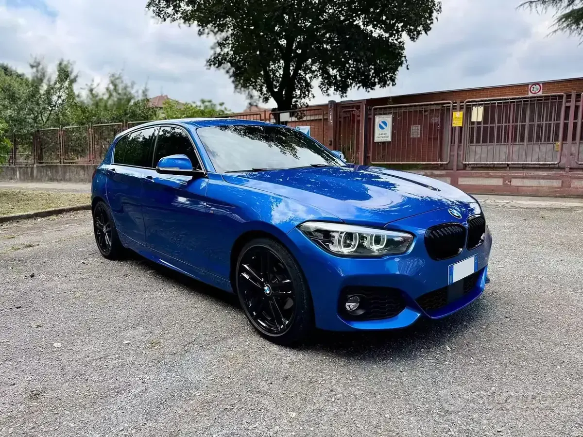 Usata BMW 116 M Sport 116 CV (85 kW) 2018 Blu Utilitaria