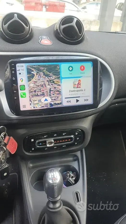 Usata Smart ForFour 90 CV (66 kW) 2019 Nero Utilitaria
