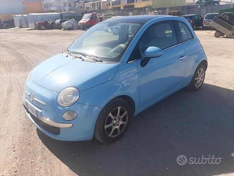 Usata Fiat 500 Lounge 85 CV (62 kW) 2011 Blu Berlina