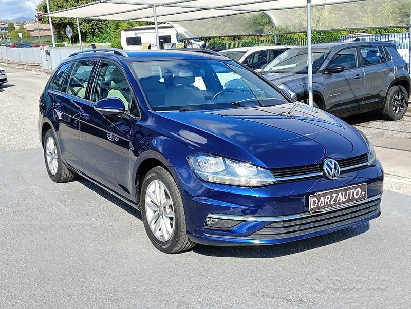 Usata VW Golf VII Business 116 CV (85 kW) 2018 Blu metallizzato Station wagon