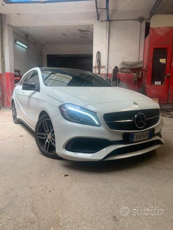 Usata Mercedes A180 AMG 109 CV (80 kW) 2017 Bianco Berlina