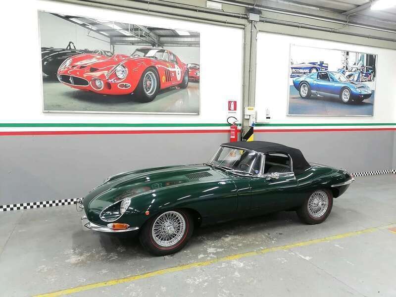 Usata Jaguar E-Type 245 CV (180 kW) 1967 Verde Cabrio