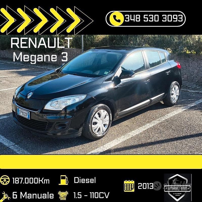 Usata Renault Mégane 110 CV (80 kW) 2013 Nero Berlina