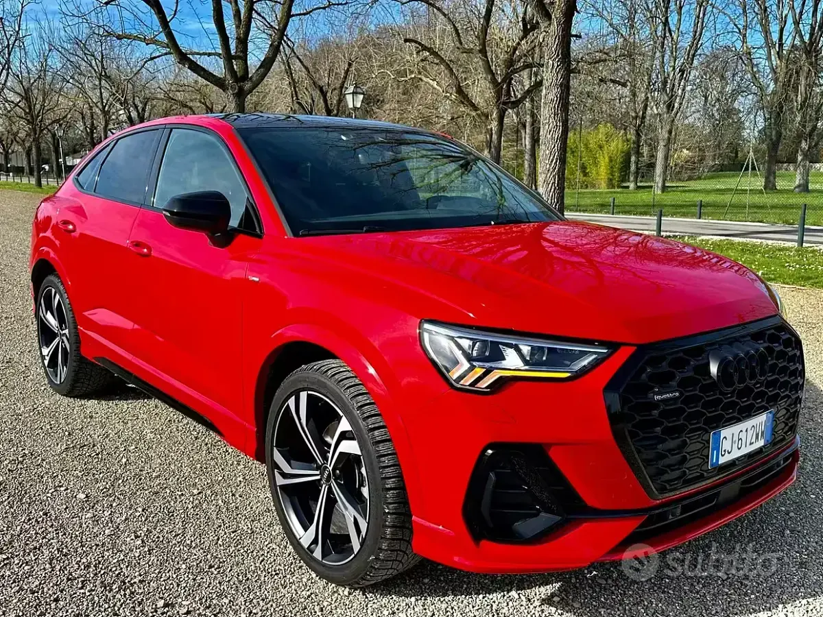 Usata Audi Q3 Exclusive 200 CV (147 kW) 2022 Rosso SUV