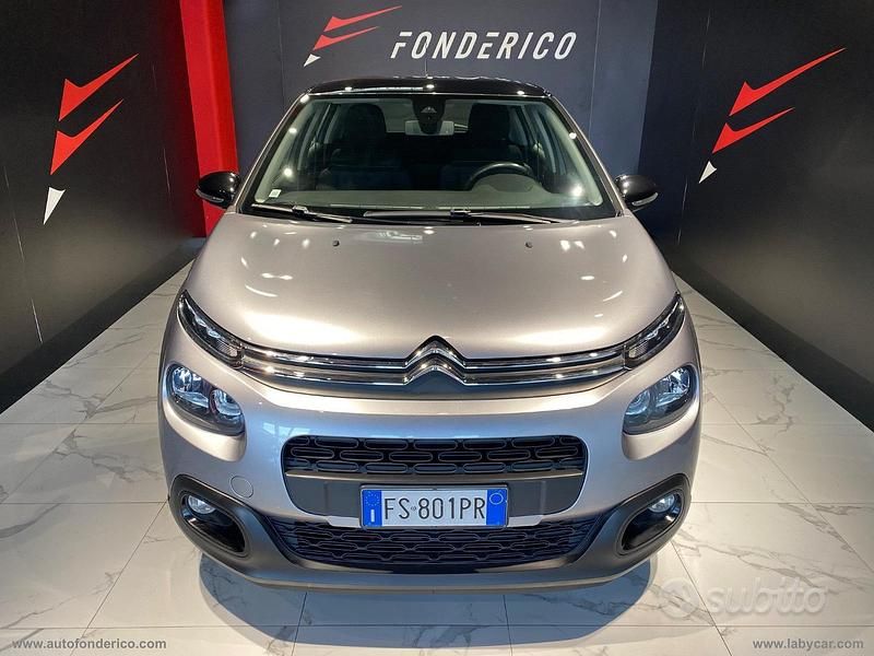 Grigio Usata 2018 Citroën C3 PureTech Tre volumi | 9500 € (Buon prezzo) - Immagine 1/4