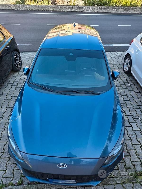 Usata Ford Focus ST-Line 120 CV (88 kW) 2018 Blu Berlina