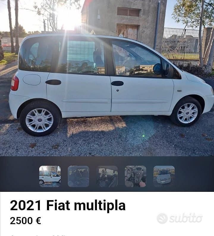 Usata Fiat Multipla 2008 Bianco Monovolume