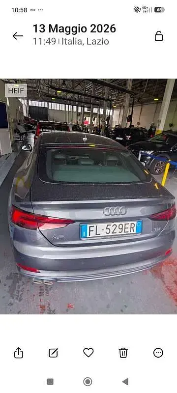 Usata Audi A5 Sportback Sport 190 CV (139 kW) 2017 Grigio Utilitaria