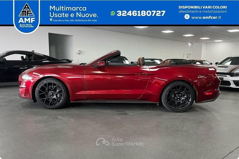 Usata Ford Mustang Premium 314 CV (230 kW) 2019 Rosso Cabrio