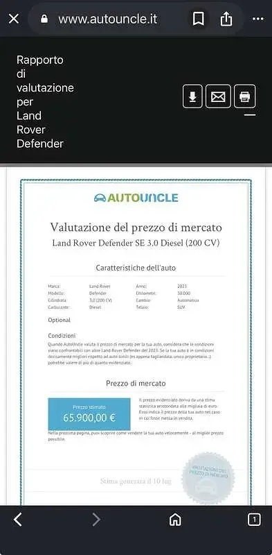 Usata Land Rover Defender SE 200 CV (147 kW) 2023 SUV