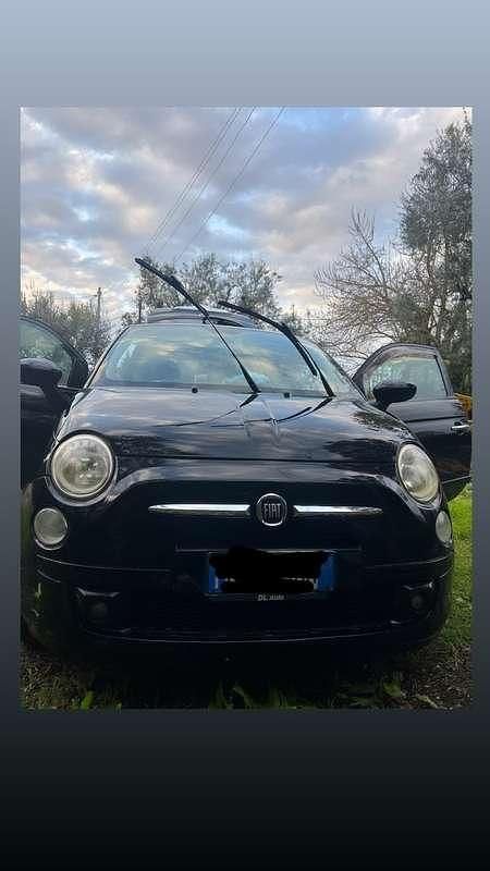 Usata Fiat 500 Lounge 69 CV (50 kW) 2007 Nero Utilitaria