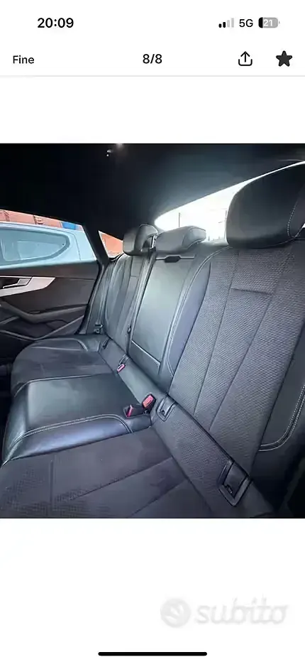 Usata Audi A5 190 CV (139 kW) 2017 Grigio Coupé
