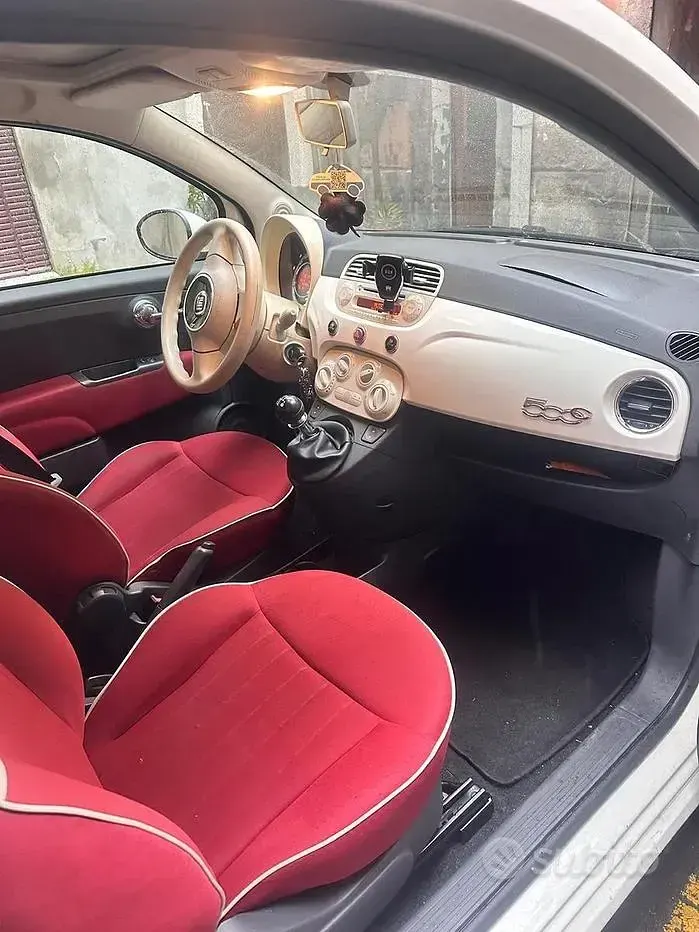 Usata Fiat 500 75 CV (55 kW) 2018 Bianco Cabrio