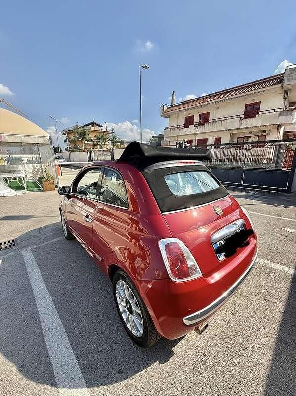 Usata Fiat 500C Lounge 69 CV (50 kW) 2010 Rosso Cabrio