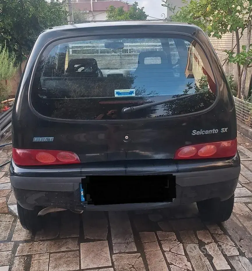 Usata Fiat 600 1998 Nero Utilitaria