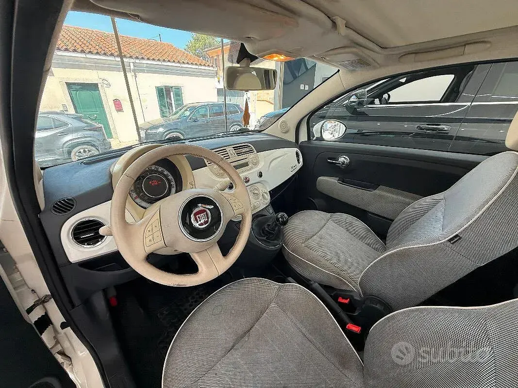 Usata Fiat 500 Lounge 95 CV (69 kW) 2010 Bianco Berlina