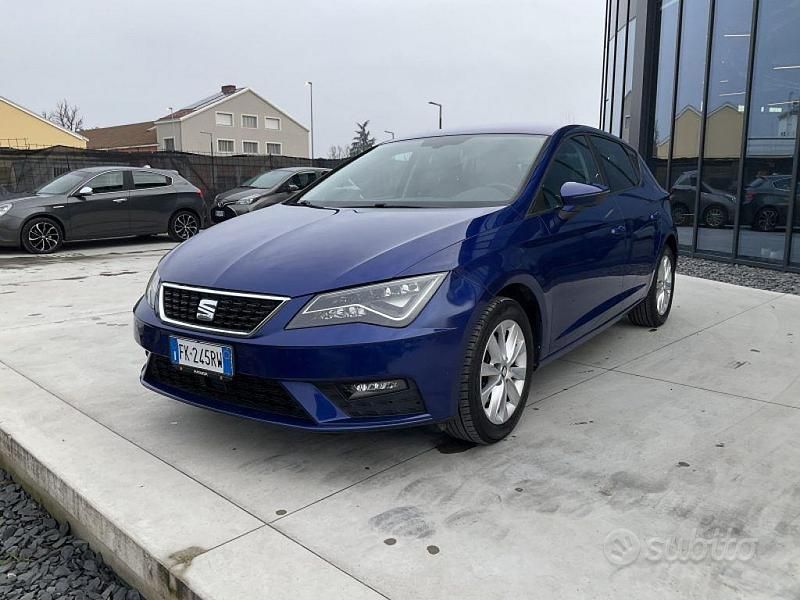 Usata Seat Leon Style 110 CV (80 kW) 2017 Blu/azzurro Berlina