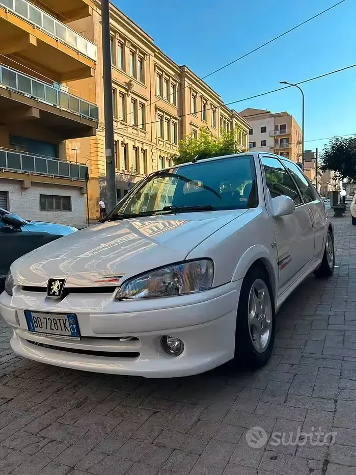 Usata Peugeot 106 118 CV (86 kW) 1999 Bianco Utilitaria