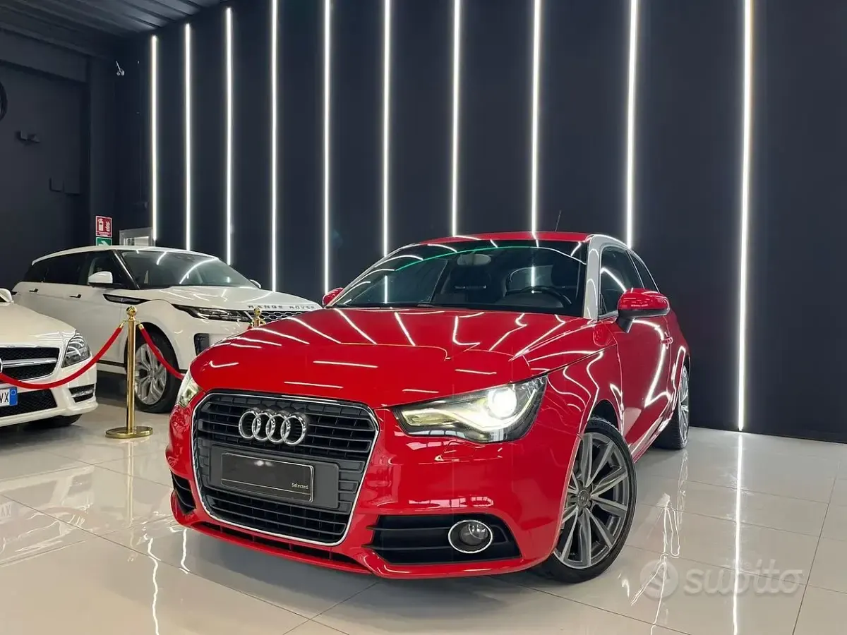 Usata Audi A1 Ambition 86 CV (63 kW) 2011 Rosso Utilitaria