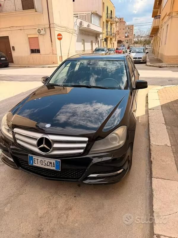 Usata Mercedes C200 2012 Nero Berlina
