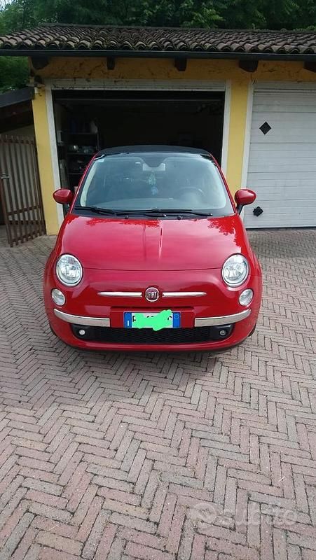 Usata Fiat 500C Lounge 69 CV (50 kW) 2014 Rosso Cabrio