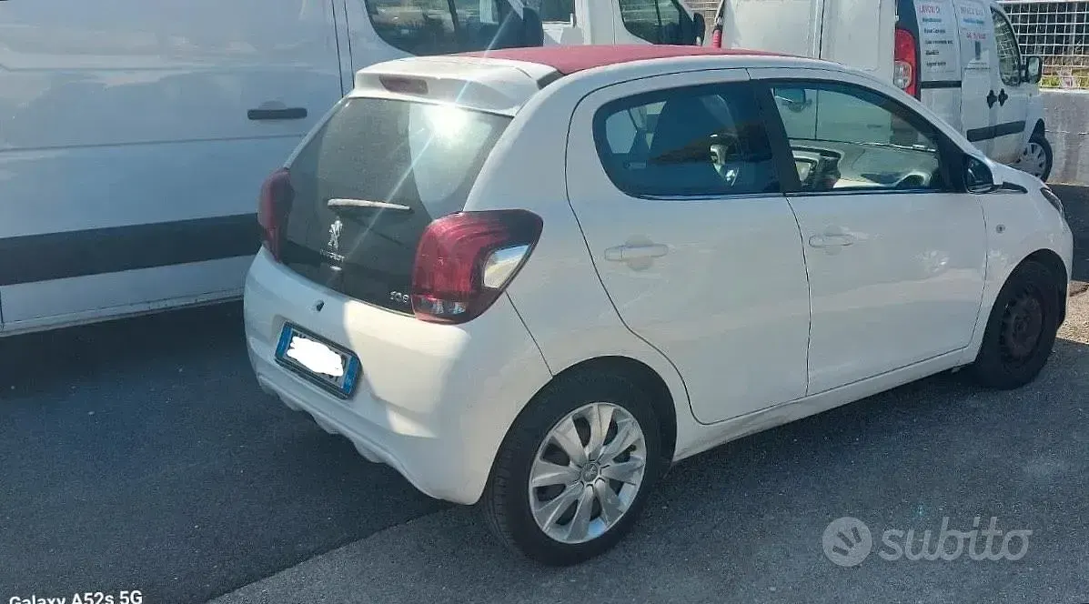 Usata Peugeot 108 69 CV (50 kW) 2015 Bianco Berlina