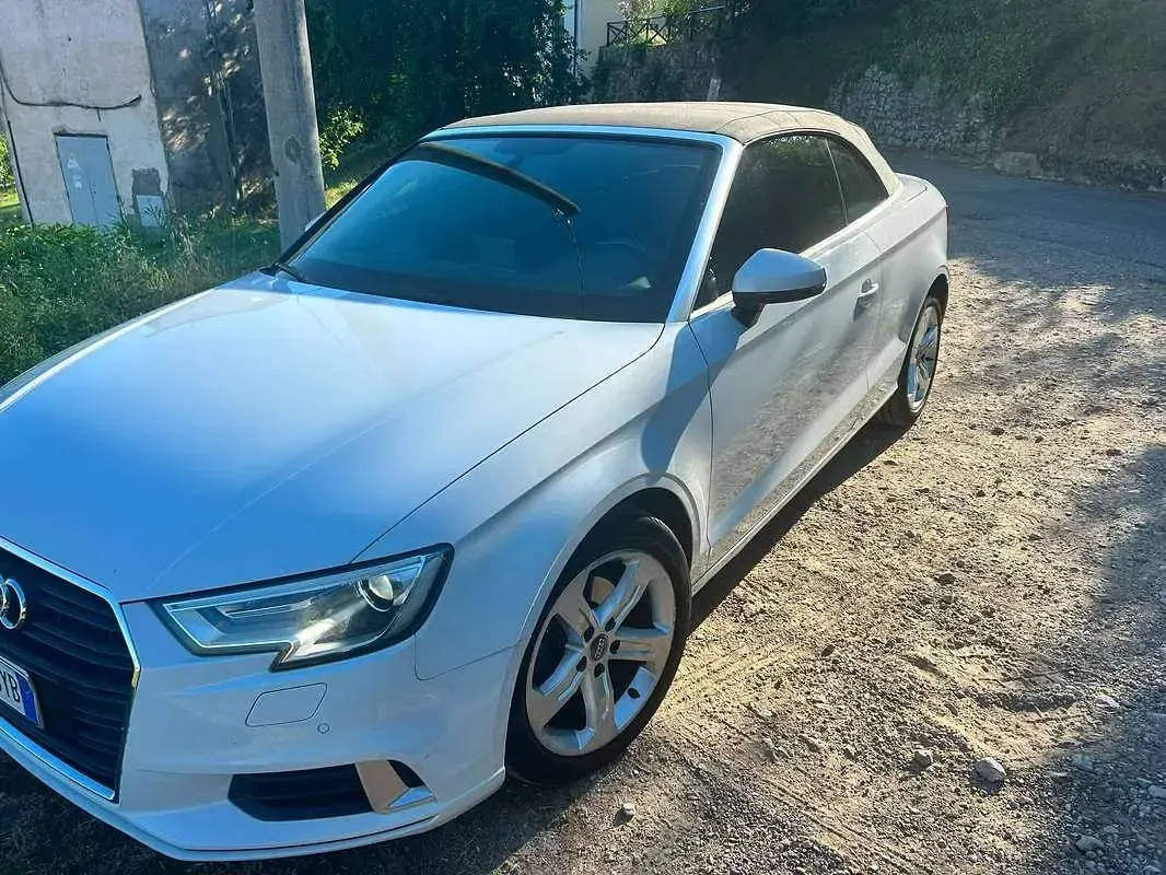 Usata Audi A3 Cabriolet Sport 150 CV (110 kW) 2017 Bianco Cabrio