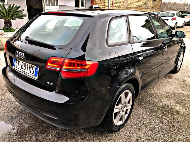 Usata Audi A3 90 CV (66 kW) 2012 Nero Utilitaria