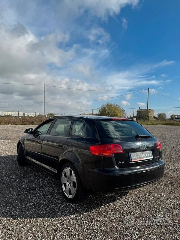 Usata Audi A3 177 CV (130 kW) 2007 Nero Berlina