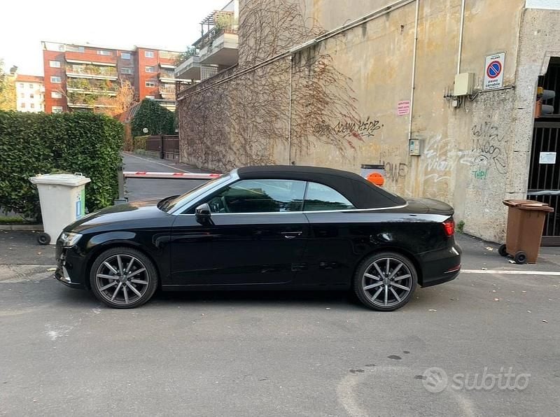 Usata Audi A3 Cabriolet Sport 116 CV (85 kW) 2018 Nero Cabrio