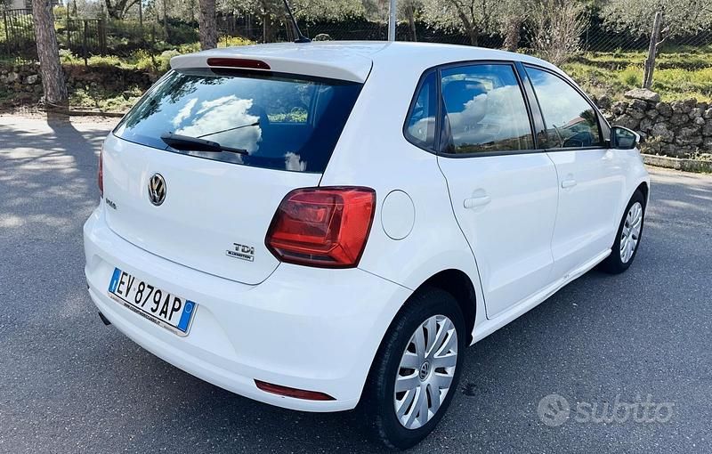 Usata VW Polo 90 CV (66 kW) 2014 Bianco Berlina