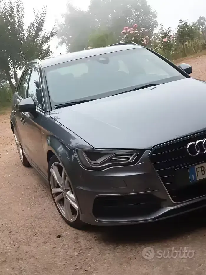 Usata Audi A3 S-Line 110 CV (80 kW) 2015 Grigio Berlina