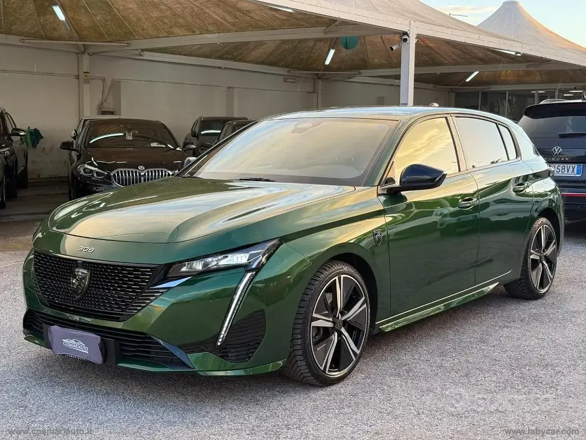 Usata Peugeot 308 GT 131 CV (96 kW) 2022 Verde Berlina