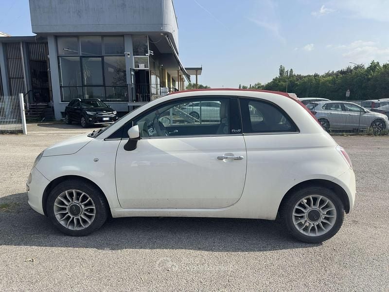 Usata Fiat 500C Lounge 95 CV (69 kW) 2009 Bianco Cabrio