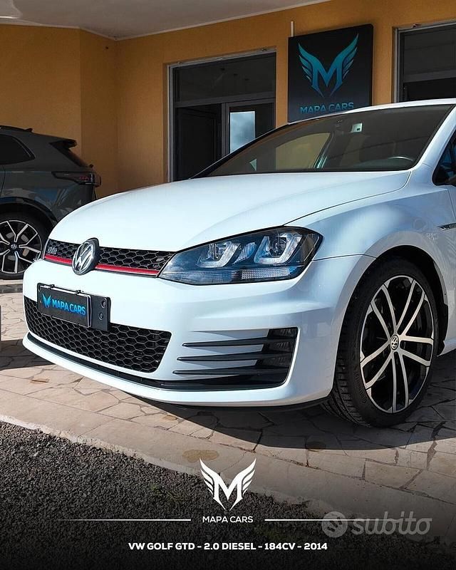 Usata VW Golf VII Highline 184 CV (135 kW) 2014 Bianco Berlina