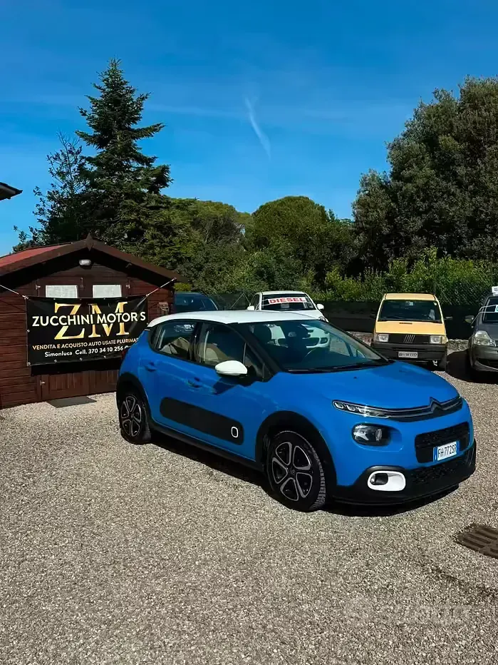 Usata Citroën C3 Shine 75 CV (55 kW) 2017 Blu Berlina