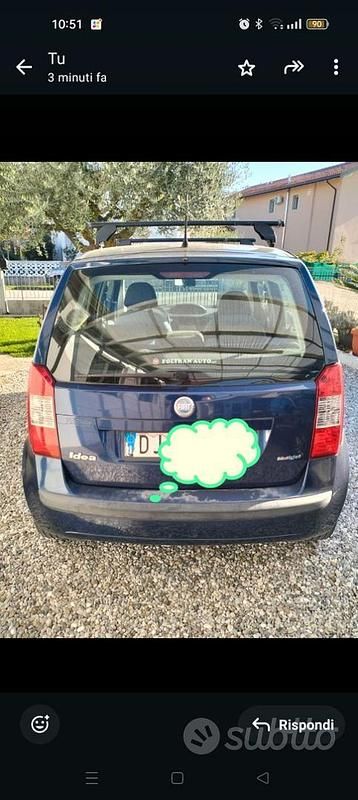 Usata Fiat Idea 75 CV (55 kW) 2007 Blu Monovolume