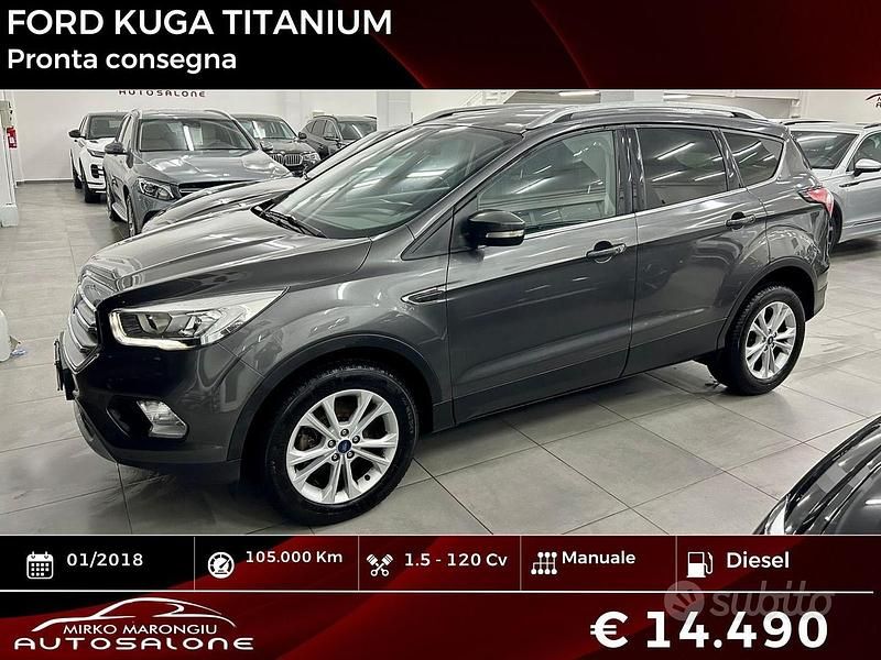 Usata Ford Kuga Titanium 120 CV (88 kW) 2018 Grigio SUV
