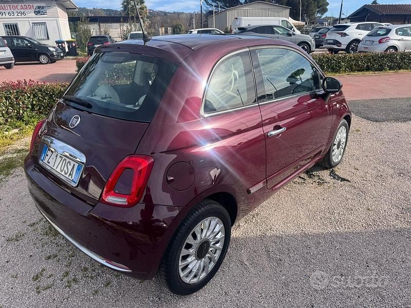Usata Fiat 500 Lounge 69 CV (50 kW) 2019 Rosso Utilitaria