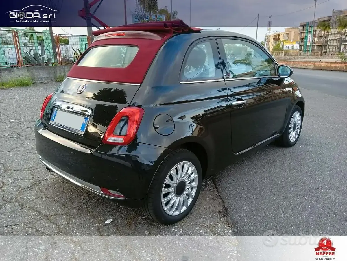 Usado Fiat 500C Dolcevita 69 CV (50 kW) 2019 Negro Descapotable
