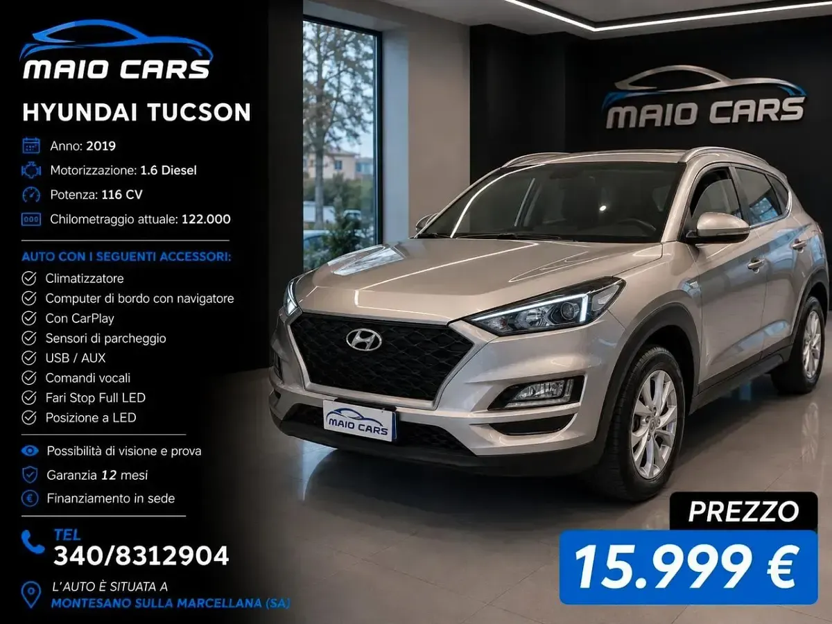 Usata Hyundai Tucson XPrime 116 CV (85 kW) 2019 Oro SUV