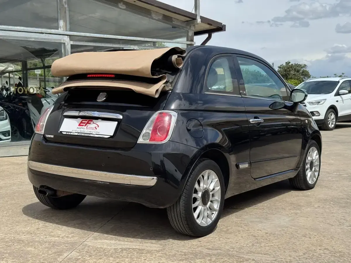 Usata Fiat 500C Lounge 95 CV (69 kW) 2012 Nero Cabrio