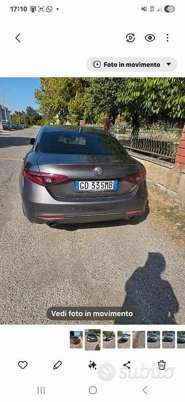 Usata Alfa Romeo Giulia 2020 Grigio Berlina