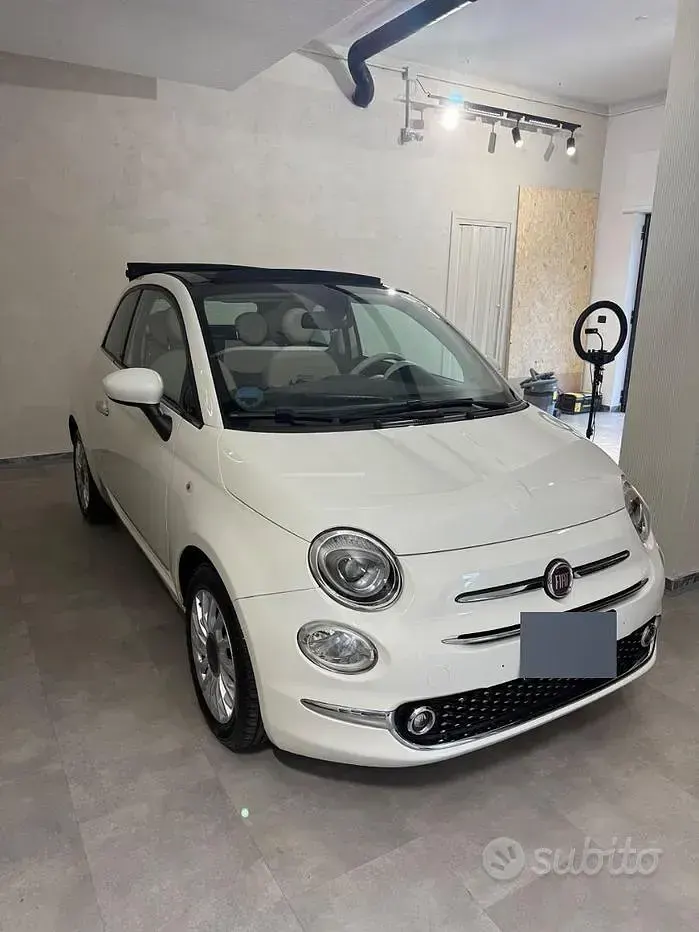 Usata Fiat 500C 105 CV (77 kW) 2016 Bianco Cabrio