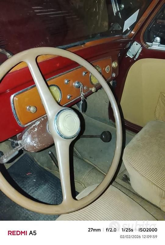 Usata Fiat Topolino 95 CV (69 kW) 1950 Marrone Utilitaria