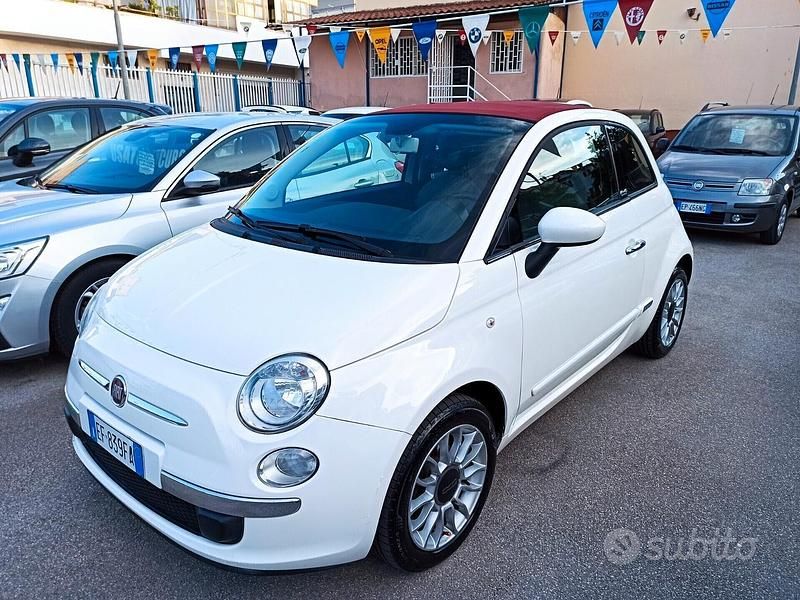 Usata Fiat 500C Lounge 69 CV (50 kW) 2011 Bianco Cabrio