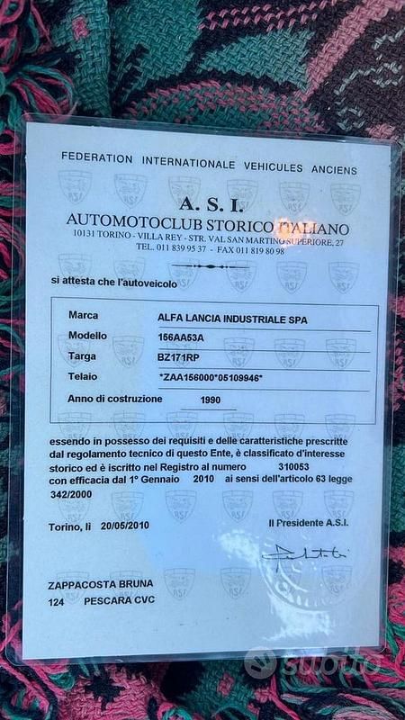 Usata Autobianchi Y10 1990 Rosso Utilitaria