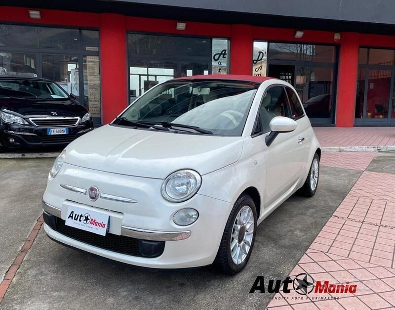 Bianco Usata 2011 Fiat 500 Lounge Cabrio | 7400 € (Cara) - Immagine 1/4