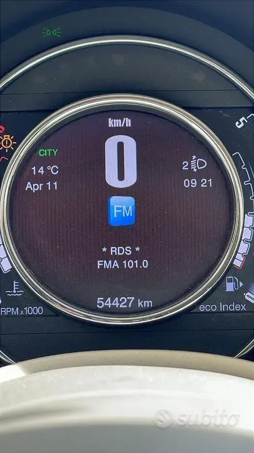 Usata Fiat 500 Lounge 69 CV (50 kW) 2015 Bianco Cabrio